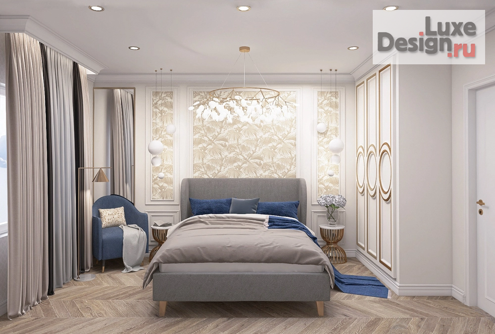 Дизайн интерьера трехкомнатной квартиры "Уютные вечера с шиком современной классики" (фото 9)