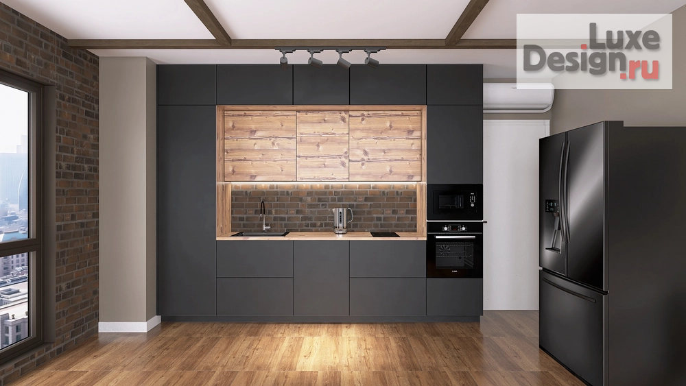 Дизайн интерьера комнаты "Кухня-гостиная" (фото 2)