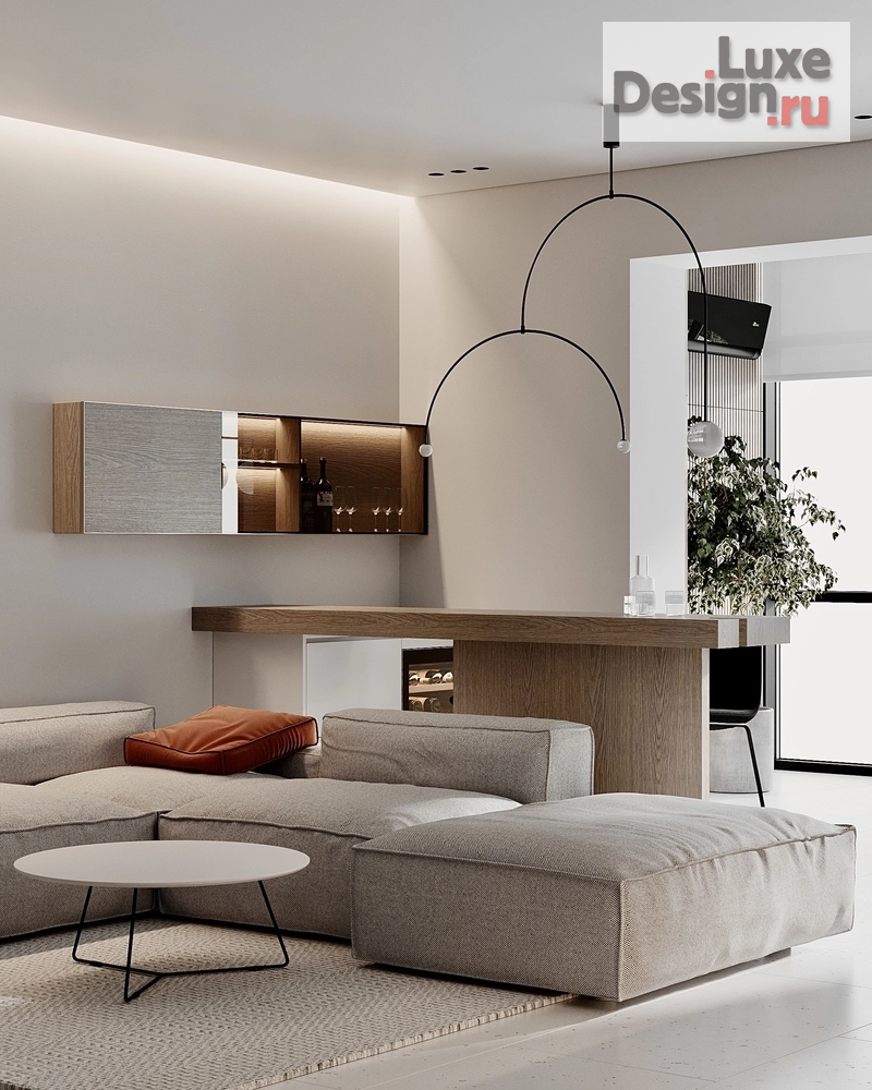 Дизайн интерьера двухкомнатной квартиры "SOCHI BLUES" (фото 1)