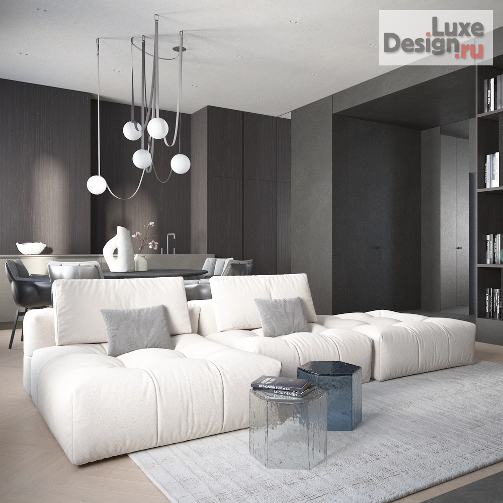 Дизайн интерьера двухкомнатной квартиры "Титул" (фото 2)