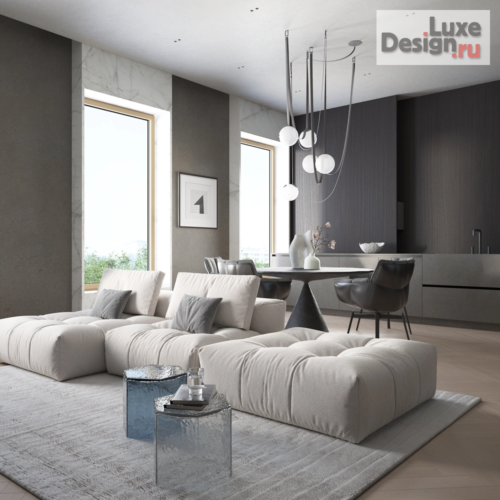 Дизайн интерьера двухкомнатной квартиры "Титул" (фото 4)