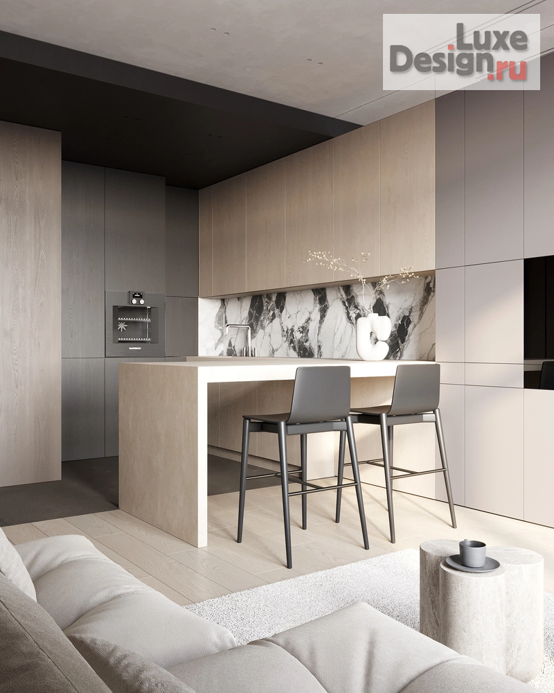 Дизайн интерьера однокомнатной квартиры "Нева хаус" (фото 3)