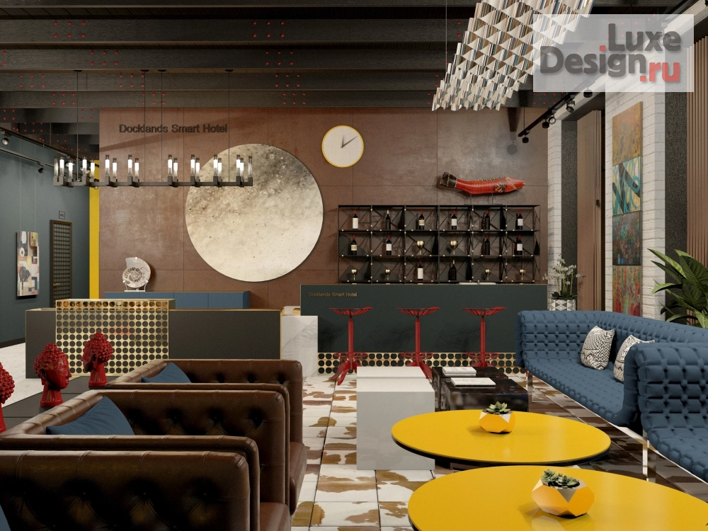 Дизайн интерьера отеля "Docklands Smart Hotel" (фото 1)