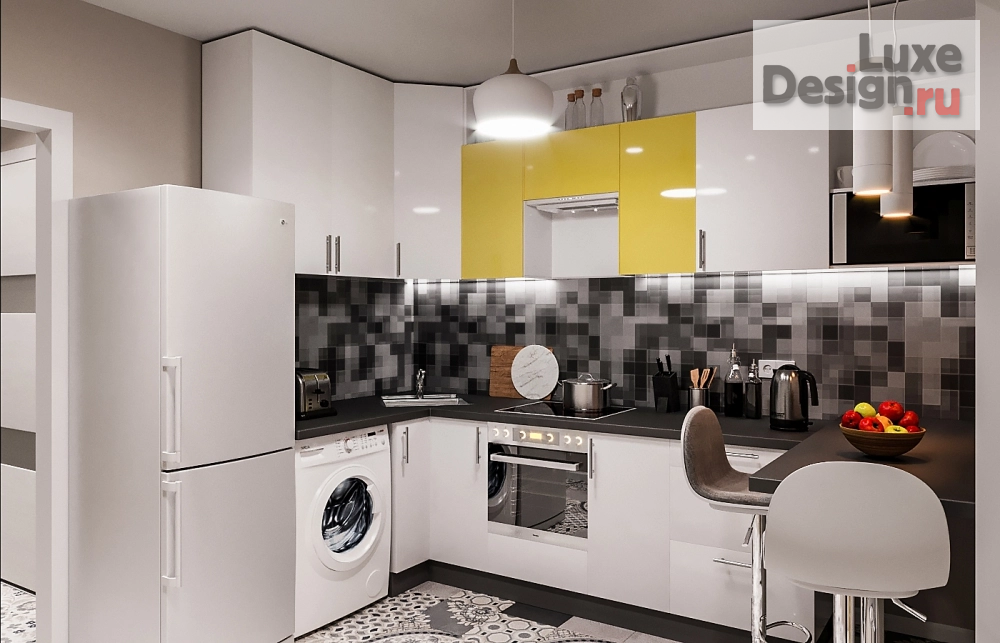 Дизайн интерьера квартиры студии "Дизайн-проект студии" (фото 3)