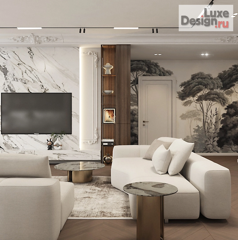 Дизайн интерьера четырехкомнатной квартиры "Интерьер квартиры в Санкт-Петербурге" (фото 4)