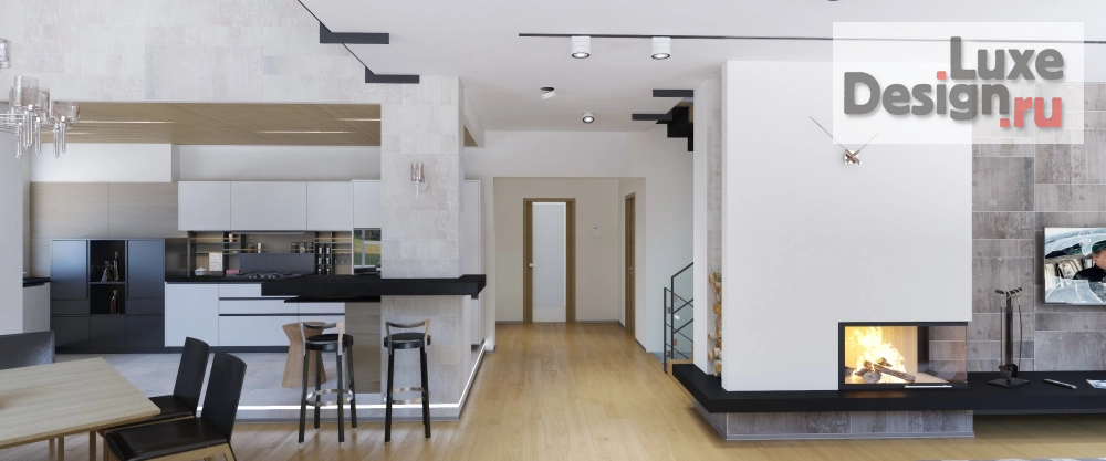 Дизайн интерьера коттеджа "Коттедж для молодой семьи" (фото 1)