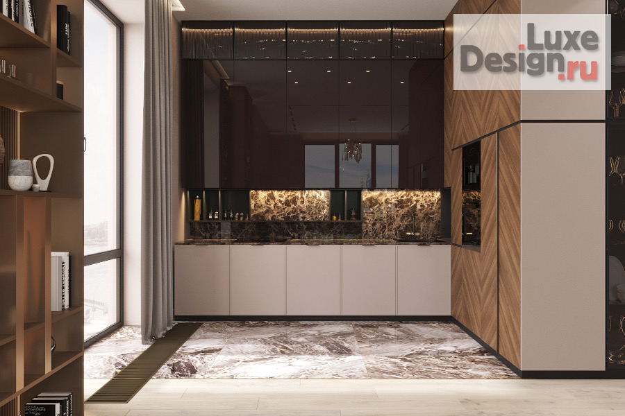 Дизайн интерьера гостиной "Жк Смольный Парк " (фото 5)