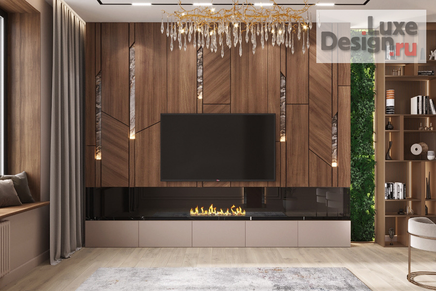 Дизайн интерьера гостиной "Жк Смольный Парк " (фото 2)