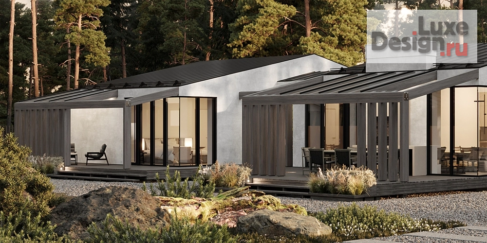 Частная архитектура "Архитектурный проект современного одноэтажного коттеджа в Санкт-Петербурге" (фото 3)