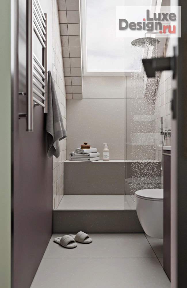 Дизайн интерьера квартиры студии "Мансардная студия" (фото 8)