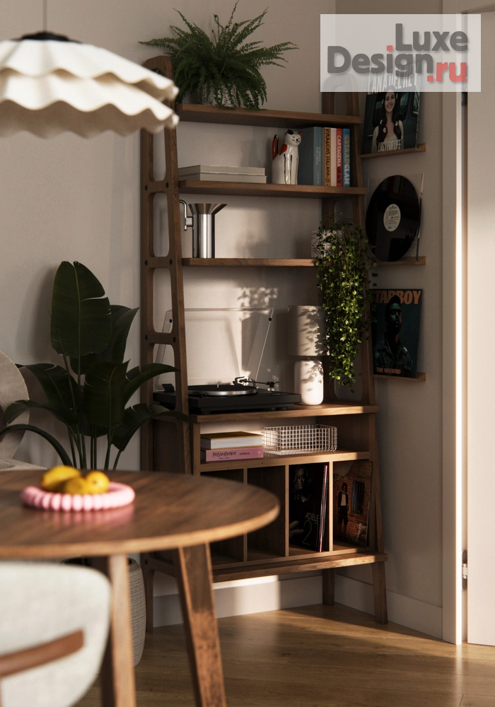 Дизайн интерьера трехкомнатной квартиры "Кухня-гостиная [ЖК Листва]" (фото 9)