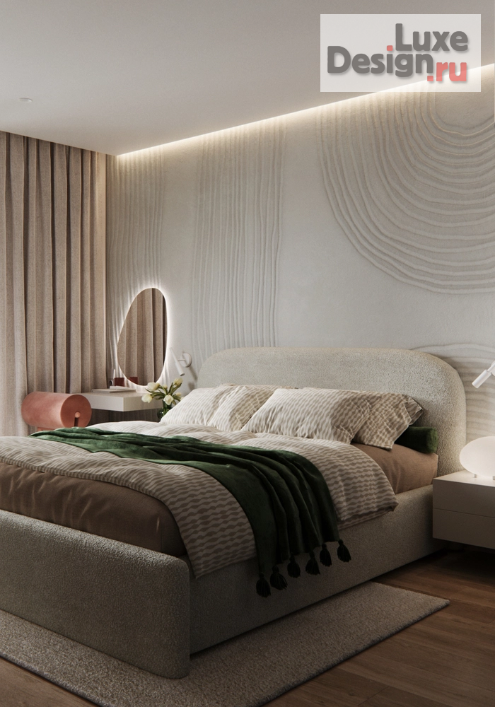 Дизайн интерьера двухкомнатной квартиры "Мастер-спальня [ЖК Листва]" (фото 1)