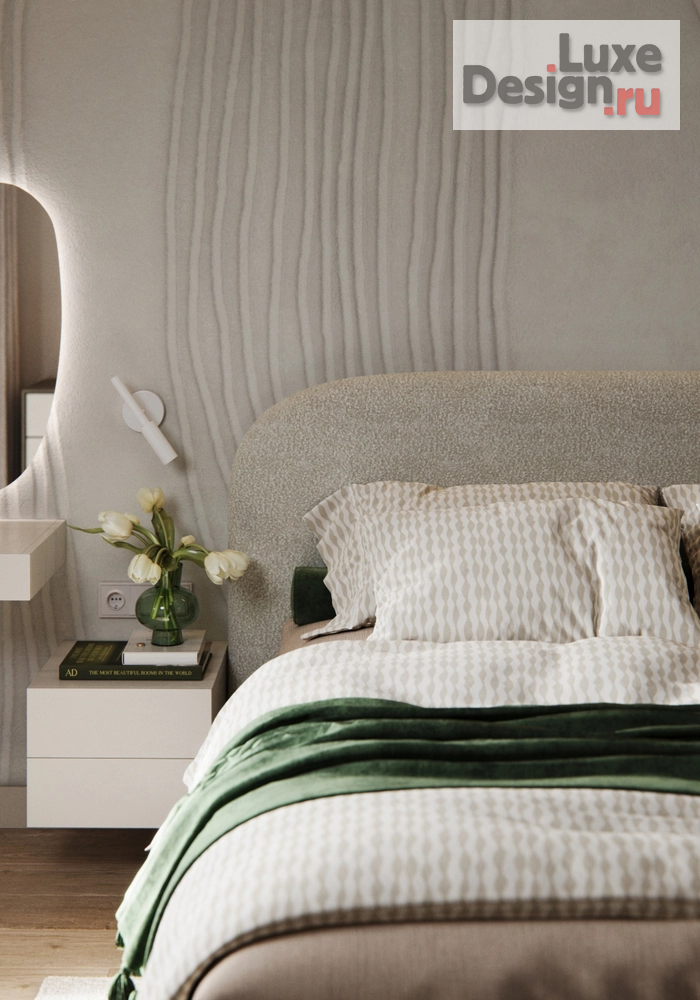 Дизайн интерьера двухкомнатной квартиры "Мастер-спальня [ЖК Листва]" (фото 2)