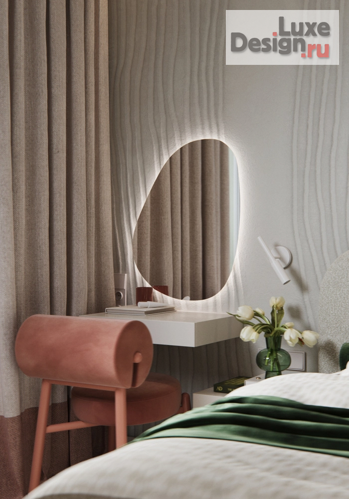 Дизайн интерьера двухкомнатной квартиры "Мастер-спальня [ЖК Листва]" (фото 4)