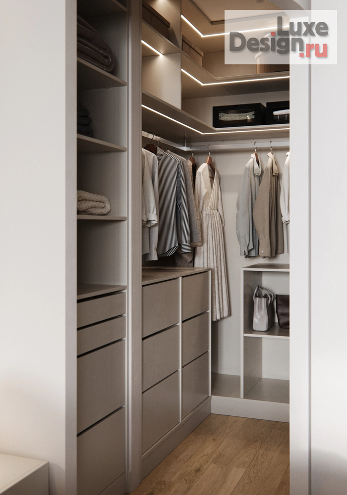 Дизайн интерьера двухкомнатной квартиры "Мастер-спальня [ЖК Листва]" (фото 6)