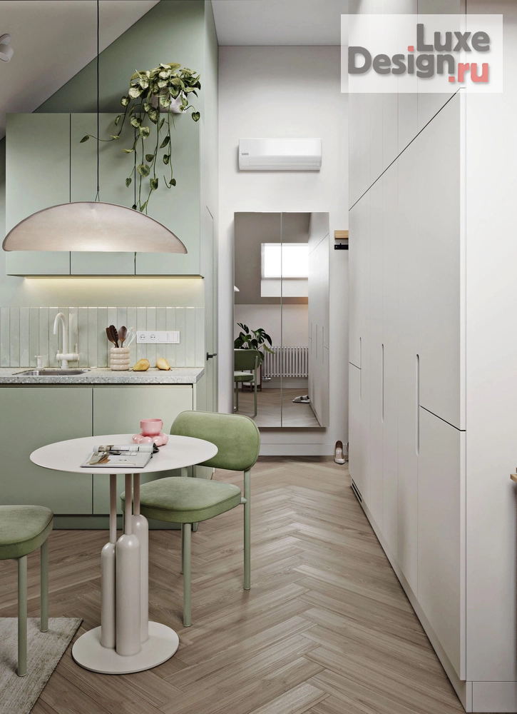 Дизайн интерьера квартиры студии "Мансардная студия" (фото 5)