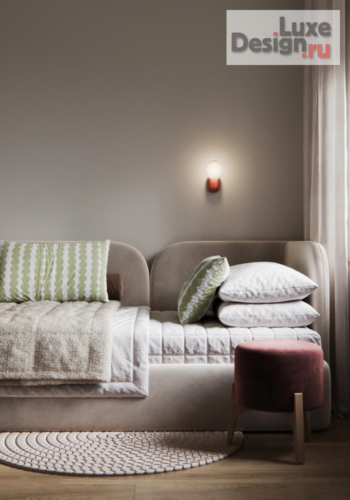 Дизайн интерьера трехкомнатной квартиры "Детская комната [ЖК Листва]" (фото 2)