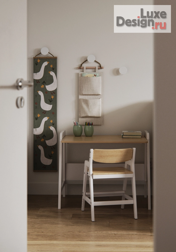 Дизайн интерьера трехкомнатной квартиры "Детская комната [ЖК Листва]" (фото 3)