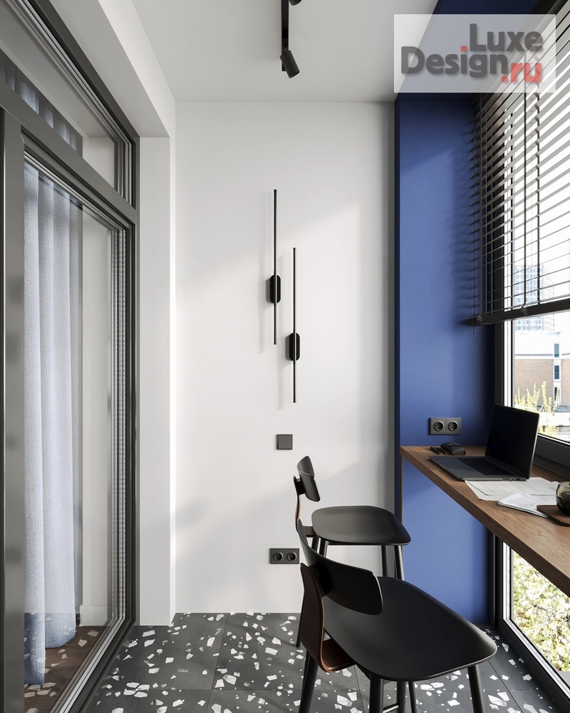 Дизайн интерьера трехкомнатной квартиры "Кухня-гостиная [Наука]" (фото 12)