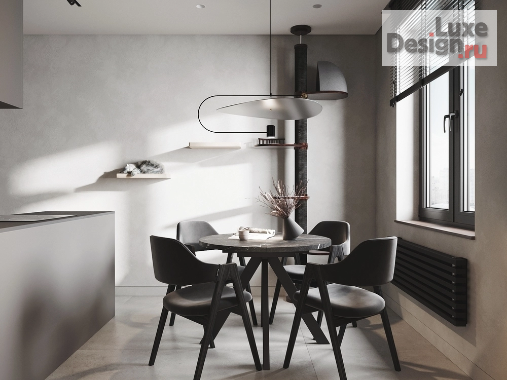 Дизайн интерьера трехкомнатной квартиры "Кухня-гостиная [ЖК iLona]" (фото 3)