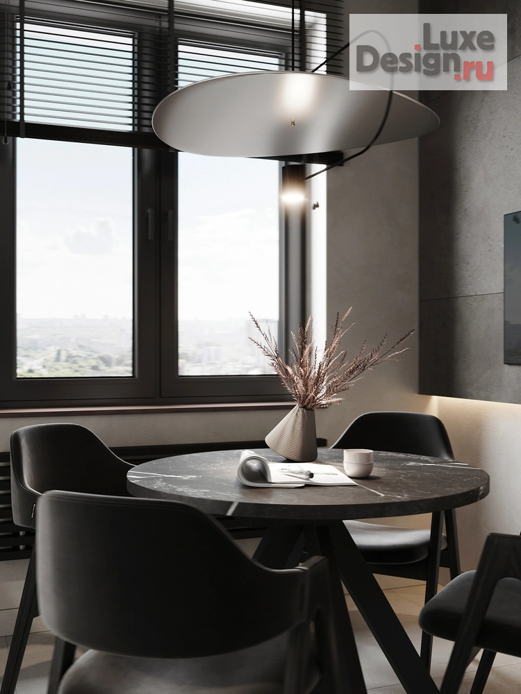 Дизайн интерьера трехкомнатной квартиры "Кухня-гостиная [ЖК iLona]" (фото 2)