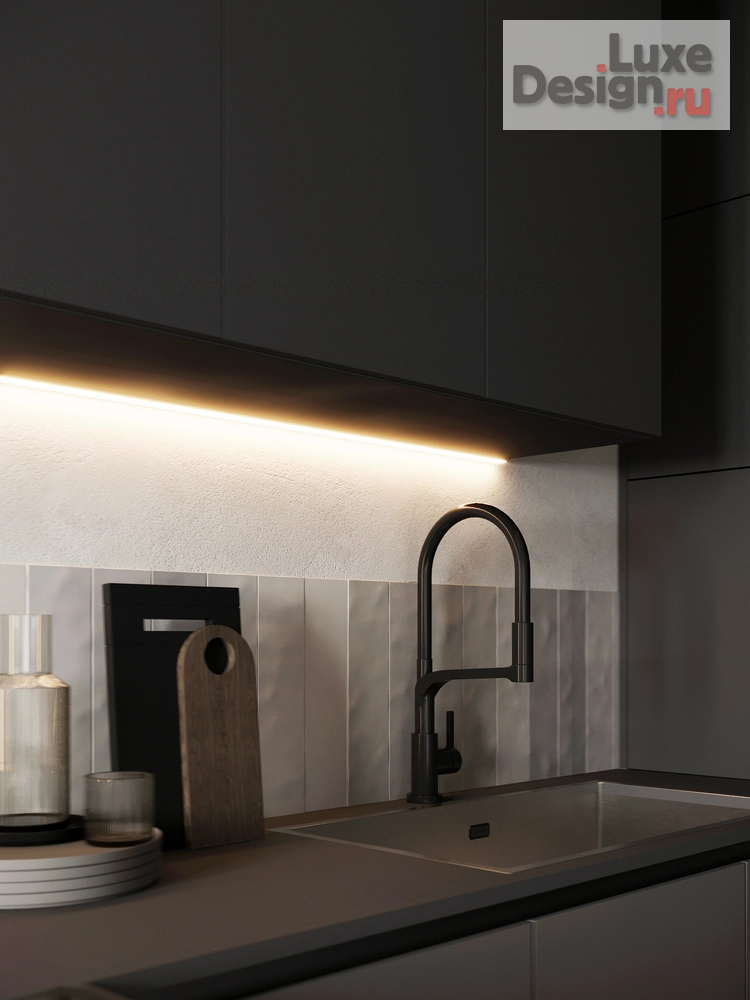 Дизайн интерьера трехкомнатной квартиры "Кухня-гостиная [ЖК iLona]" (фото 6)