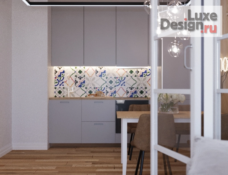 Дизайн интерьера однокомнатной квартиры "Дизайн интерьера однокомнатной квартиры "CleverPark"" (фото 5)