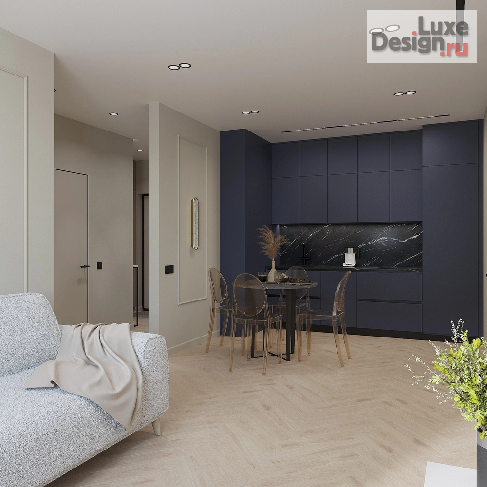 Дизайн интерьера двухкомнатной квартиры "ЖК Сибирский сад" (фото 8)