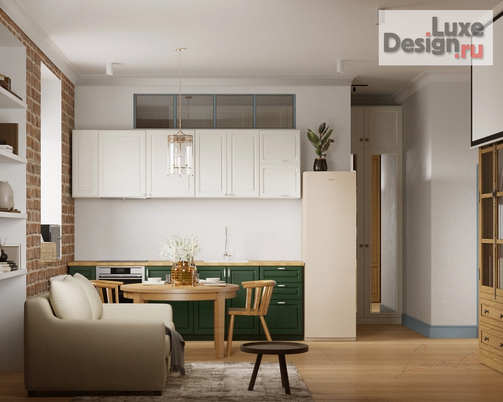 Дизайн интерьера квартиры "Дизайн квартиры в старом фонде" (фото 1)