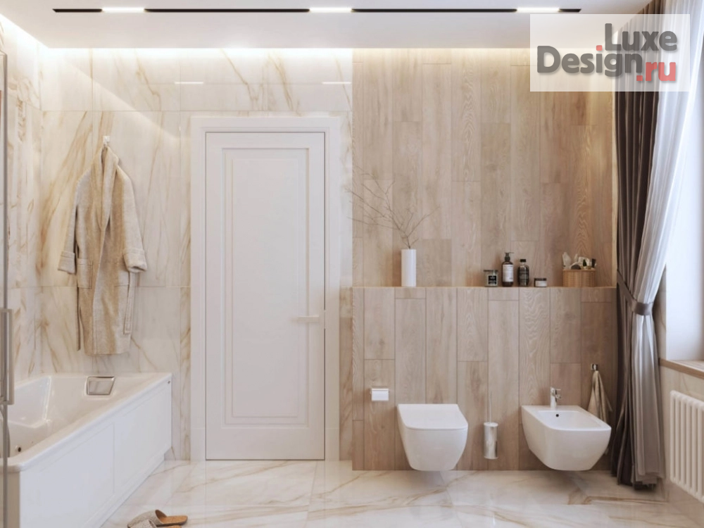 Дизайн интерьера трехкомнатной квартиры "Современный стиль. Квартира 3-комнатная ЖК "Legenda ". 74 м2" (фото 17)