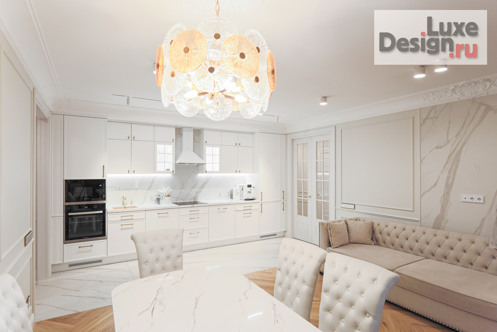 Дизайн интерьера кухни "Кухня-гостиная  в ЖК Нахимов" (фото 7)