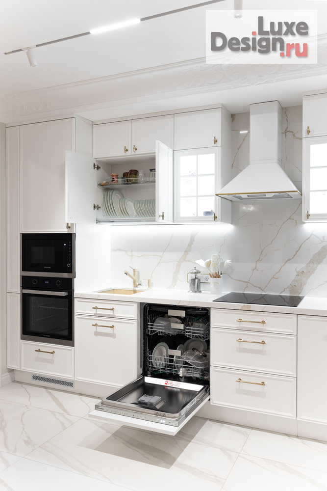 Дизайн интерьера кухни "Кухня-гостиная  в ЖК Нахимов" (фото 19)