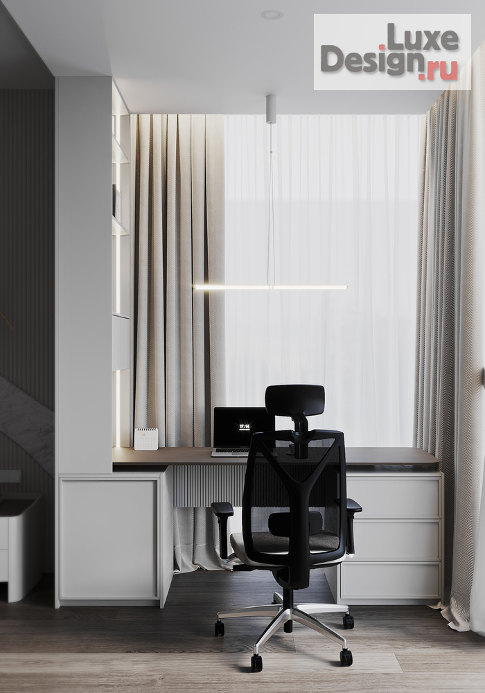 Дизайн интерьера спальни "Спальня и гардеробная в Таунхаусе." (фото 10)