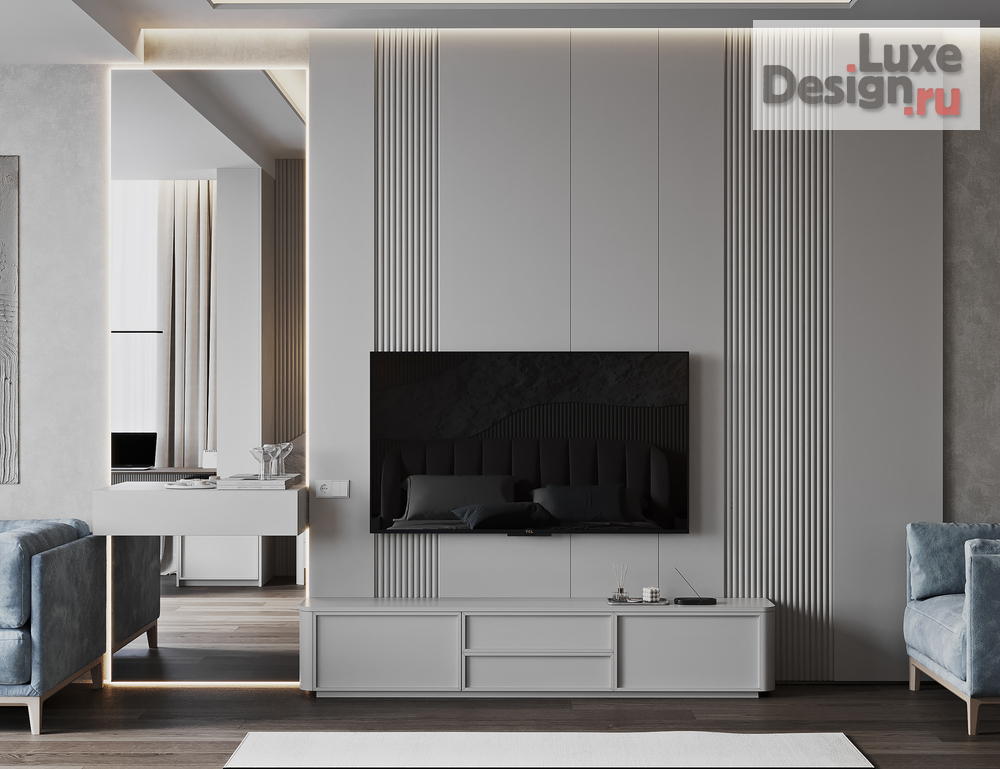 Дизайн интерьера спальни "Спальня и гардеробная в Таунхаусе." (фото 4)