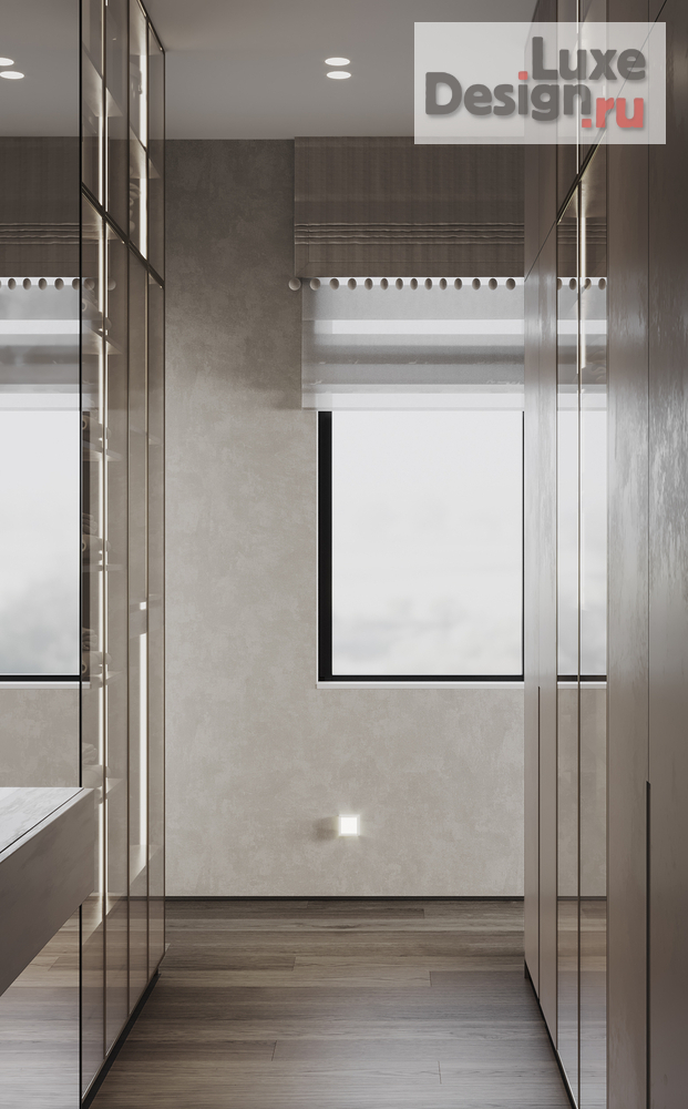 Дизайн интерьера спальни "Спальня и гардеробная в Таунхаусе." (фото 14)