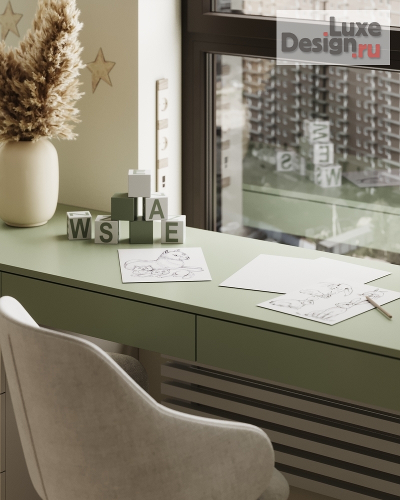 Дизайн интерьера детской "Детская комната в квартире. ЖК Голден Сити." (фото 10)