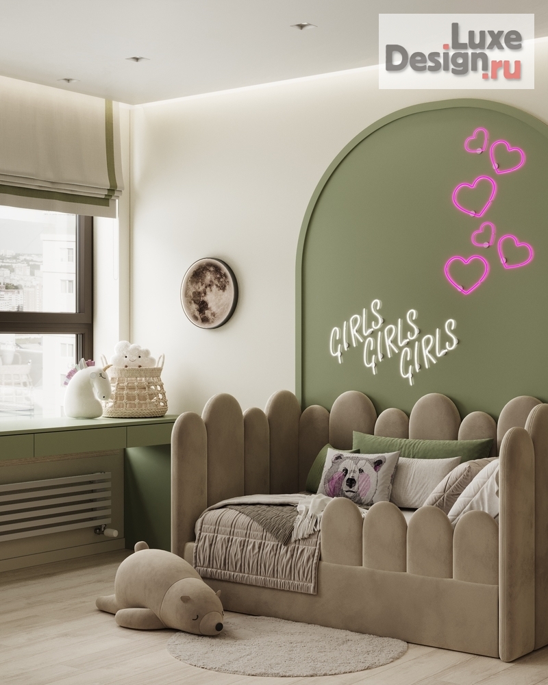 Дизайн интерьера детской "Детская комната в квартире. ЖК Голден Сити." (фото 3)