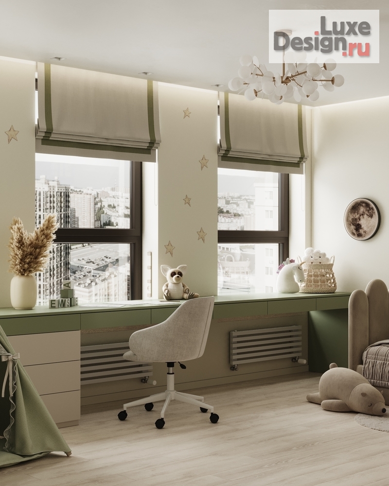 Дизайн интерьера детской "Детская комната в квартире. ЖК Голден Сити." (фото 4)