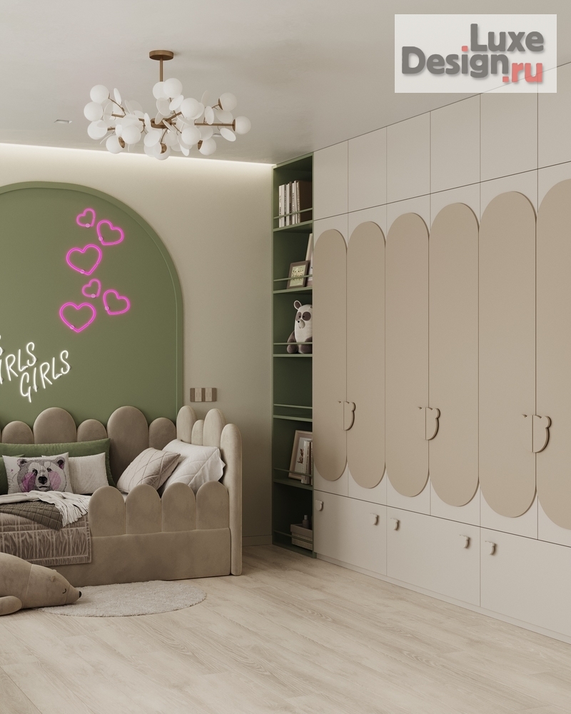 Дизайн интерьера детской "Детская комната в квартире. ЖК Голден Сити." (фото 7)