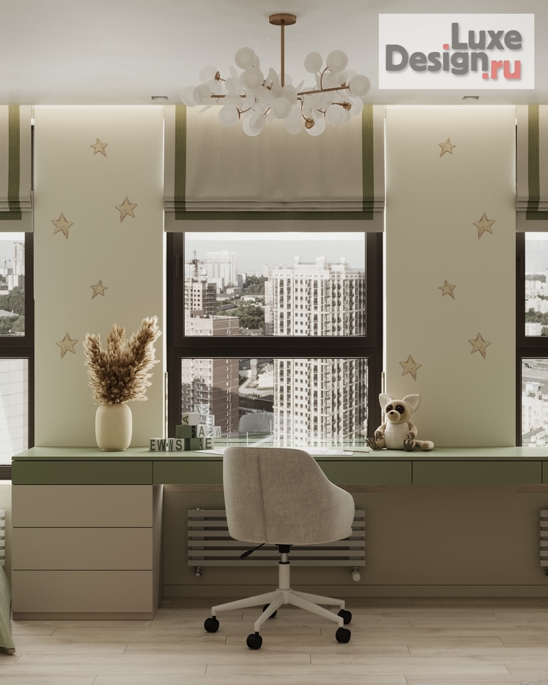 Дизайн интерьера детской "Детская комната в квартире. ЖК Голден Сити." (фото 8)