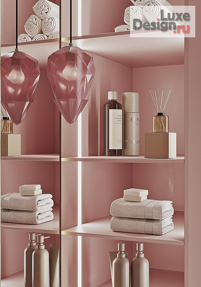 дизайн интерьера санузла "Сан.узел для двух  девочек. В таунхаусе." (фото 3)