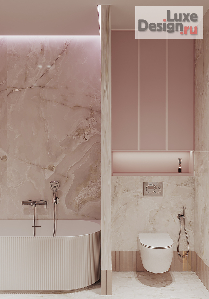 дизайн интерьера санузла "Сан.узел для двух  девочек. В таунхаусе." (фото 6)