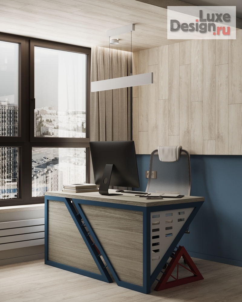 Дизайн интерьера кабинета "Кабинет в квартире. ЖК Голден Сити" (фото 1)