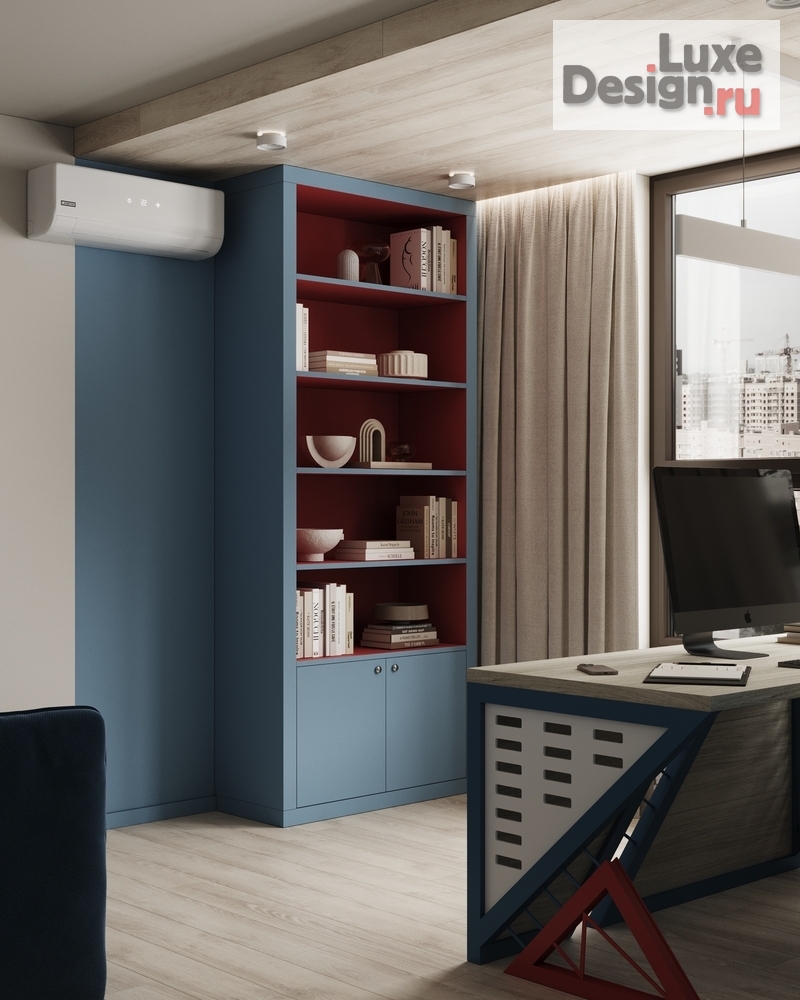 Дизайн интерьера кабинета "Кабинет в квартире. ЖК Голден Сити" (фото 2)