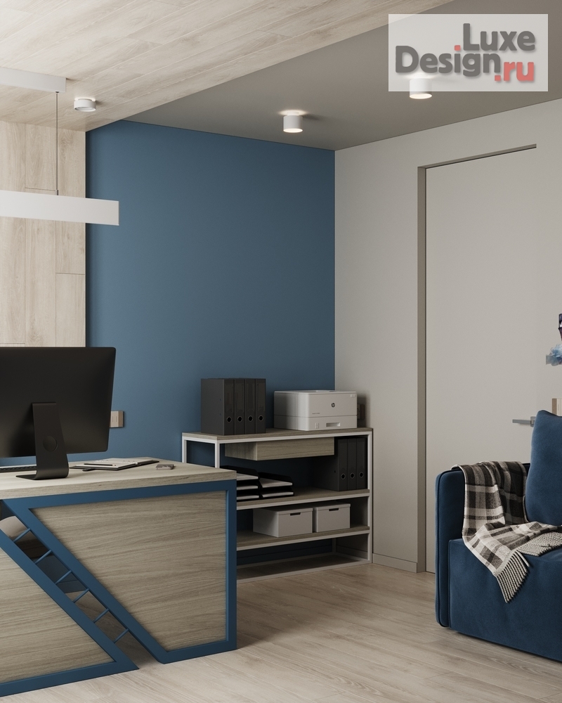 Дизайн интерьера кабинета "Кабинет в квартире. ЖК Голден Сити" (фото 3)