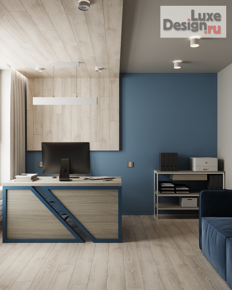 Дизайн интерьера кабинета "Кабинет в квартире. ЖК Голден Сити" (фото 5)