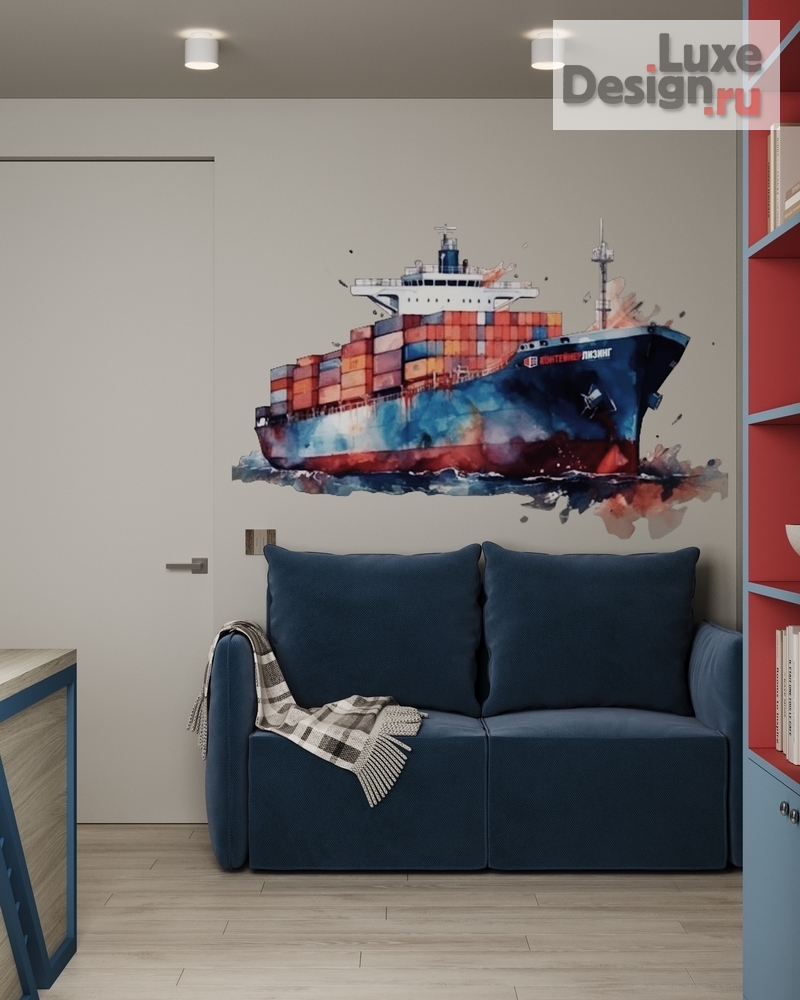 Дизайн интерьера кабинета "Кабинет в квартире. ЖК Голден Сити" (фото 7)