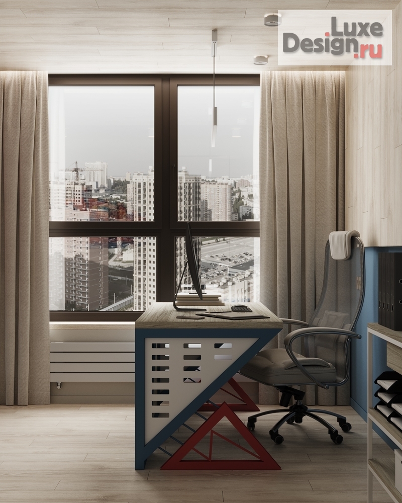 Дизайн интерьера кабинета "Кабинет в квартире. ЖК Голден Сити" (фото 8)