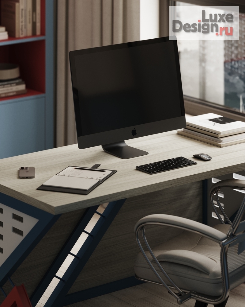 Дизайн интерьера кабинета "Кабинет в квартире. ЖК Голден Сити" (фото 9)