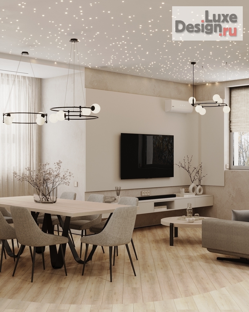 Дизайн интерьера таунхауса "Кухня- Гостиная в загородном доме." (фото 5)